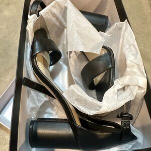 Women’s Black Sandal Heels (Nine West)